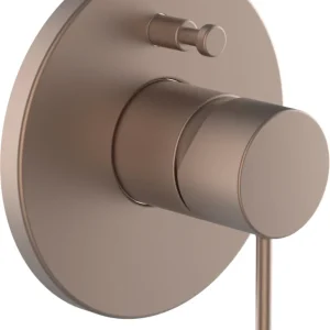 Mélangeur de bain-set de montage final Laufen Twinplus Slim Or rose PVD brossé base chrome Prix Choc